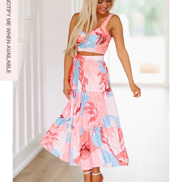 Sweet Lemon Dresses & Skirts - Like New! Women’s Floral Print Top and Maxi Skirt - Size Small